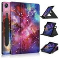 thumbnail image 1 of SaniMore Case for Samsung Galaxy Tab A8 10.5" 2022 SM-X200/X205, 360° Rotating Swivel Stand Anti-slip Strip PU Leather Luxury Pattern Full-body Protective Shockproof Anti-drop Shell, Galaxy, 1 of 6