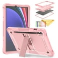 thumbnail image 1 of SaniMore Case for Samsung Galaxy Tab S9 11" 2023, Full-body 3 Layers Rugged Kickstand Hybrid Case [Cmera Protection] [Pen Holder] [Shock Absorbent] Cover for Galaxy Tab S9 X710/X716B/X718U, Rosegold, 1 of 9