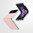 thumbnail image 1 of SaniMore Case for Samsung Galaxy Z Flip 4 6.7" 2022, Premium Leather Lychee Case with Hinge Protection Metal Bumper Slim & Lightweight Folding Case for Samsung Galaxy Z Flip 4 5G, Pink, 1 of 6