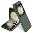 thumbnail image 1 of SaniMore Case for Samsung Galaxy Z Flip 5 6.7" 2023, Rugged Frosted PC Backplane Anti-shock Anti-drop Anti-greasy 360°Full Protective Slim Lightweight Cover for Galaxy Z Flip 5, Darkgreen, 1 of 10