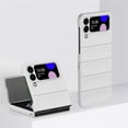 thumbnail image 1 of SaniMore Case for Samsung Galaxy Z Flip3 6.7" 2021, Ultra-slim Lightweight Hinge Protection Tough PC Backplane Anti-scratch Shockproof Anti-drop Shell for Samsung Galaxy Z Flip3, White, 1 of 6