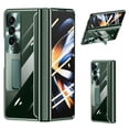 thumbnail image 1 of SaniMore Case for Samsung Galaxy Z Fold 4 7.6" 2022, Crystal-clear Rugged PC Backplane Magnetic Bracket Explosion Screen Protector 360° All-inclusive Hinge Protection Case for Galaxy Z Fold 4,Green, 1 of 15