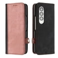 thumbnail image 1 of SaniMore Case for Samsung Galaxy Z Fold 5 7.6" 2023, Retro PU Leather Case Shockproof Anti-fall Slim & Lightweight Full Body Protective Folding Case For Samsung Z Fold 5, Pink, 1 of 5