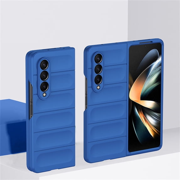 SaniMore Case for Samsung Galaxy Z Fold3 7.6" 2021, Ultra-slim Lightweight Hinge Protection Tough PC Backplane Anti-scratch Shockproof Anti-drop Shell for Samsung Galaxy Z Fold3, Blue