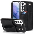 thumbnail image 1 of SaniMore Case for Samsung Galay S22 6.1" 2022, [Wrist Strap & Card Slot & Support Stand] PU Leather Skin [Wear-resistant Anti-drop Shockproof] Slim Lightweiht Shell For Samsung Galaxy S22, Black, 1 of 7