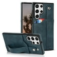 thumbnail image 1 of SaniMore Case for Samsung Galay S22 Ultra 6.8" 2022, [Wrist Strap & Card Slot & Support Stand] PU Leather Skin [Wear-resistant Anti-drop Shockproof] Slim Lightweiht Shell For Galaxy S22 Ultra, Blue, 1 of 7