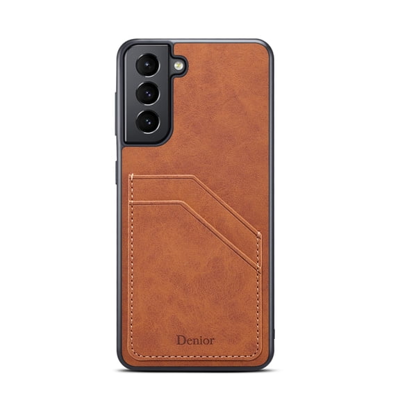 SaniMore Case for Samsung Galay S23 6.1" 2023 Release, Ultra-thin Lightweight PU Leather Skin Card Slots Shockproof TPU Bumper Anti-drop Rugged Cover For Samsung Galaxy S23 6.1" 2023, Brown