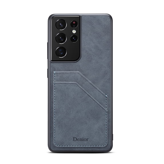 SaniMore Case for Samsung Galay S23 Ultra 6.8" 2023 Release, Ultra-thin Lightweight PU Leather Skin Card Slots Shockproof TPU Bumper Anti-drop Rugged Cover For Samsung Galaxy S23 Ultra, Gray
