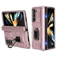 thumbnail image 1 of SaniMore Case for Samsung Galazy Z Fold 5 (2023), Screen Protector & Hinge Protection 360° Rotating Bracket Magnetic Car Mount Heavy Duty Military Drop Armor Shockproof Cover, Rosegold, 1 of 9