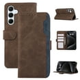 thumbnail image 1 of SaniMore Case Wallet for Samsung Galaxy A54 5G, RFID Blocking PU Leather Kickstand Flip Cover with 3 Card Slots [TPU Protective Interior Shell], Magnetic Folio Compatible with Samsung A54 5G, Brown, 1 of 6