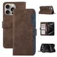 thumbnail image 1 of SaniMore Case Wallet for iPhone 12 Pro Max, RFID Blocking PU Leather Kickstand Flip Cover with 3 Card Slots [TPU Protective Interior Shell], Magnetic Folio Compatible with iPhone 12 Pro Max, Brown, 1 of 6