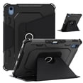 thumbnail image 1 of SaniMore Case for iPad 10th Generation 10.9" 2022, 360° Rotation Flip Stand with Auto Wake/Sleep Pencil Holder Shoulder Strap Rugged Heavy Duty Full Protective Shell, Black, 1 of 13