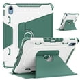 thumbnail image 1 of SaniMore Case for iPad 10th Generation 10.9" 2022, 360° Rotation Flip Stand with Auto Wake/Sleep Pencil Holder Shoulder Strap Rugged Heavy Duty Full Protective Shell, Green, 1 of 13
