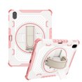 thumbnail image 1 of SaniMore Case for iPad 10th Generation 10.9" 2022, Hand Rope + Pen Holder + Hidden Kickstand Lens All-inclusive Anti-drop Shockproof Heavy Duty Protective Case for iPad 10th Gen 2022, Pink, 1 of 9