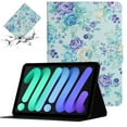 thumbnail image 1 of SaniMore Case for iPad 10th Generation 10.9" 2022, PU Leather Fashion Case with Auto Wake/Sleep Magnetic ClosureKickstand Shockproof Full Protective Case for iPad 10th Gen 10.9" 2022, Purple Flowers, 1 of 8