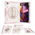 thumbnail image 1 of SaniMore Case for iPad Pro 11 2022/2021/2020/2018,iPad Air 5th/4th Generation/ipad 10.9" 2020, Hand Rope + Pen Holder + Hidden Kickstand Lens All-inclusive Anti-drop Shockproof  Case,  Pink, 1 of 13