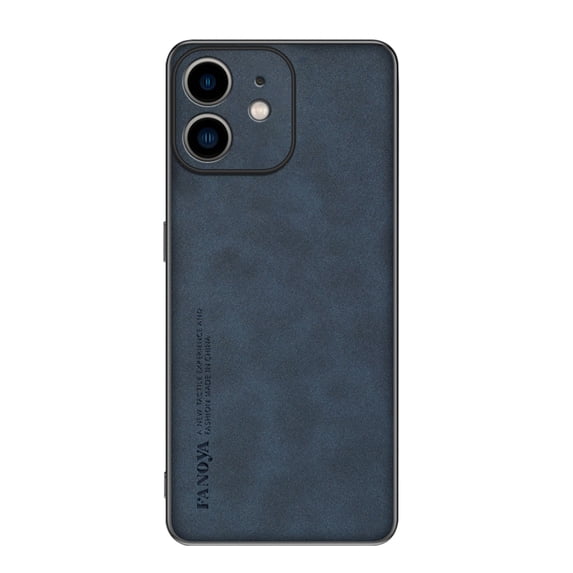 SaniMore Case for iPhone 11 (2019), Luxury PU Leather Lens Protection Metal Hidden Bracket Slim Lightweight Shockproof Anti-fall Bumper Drop Resistant Shell for iPhone 11 - Navyblue