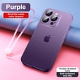 thumbnail image 1 of SaniMore Case for iPhone 13 Pro Max 6.7" 2021, All-inclusive Lens Flim Dustproof Anti-scratch Frosted PC Backplane Detachable Wrist Strip Gradient Slim Lightweight Shockproof Case, Purple, 1 of 7
