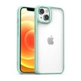 thumbnail image 1 of SaniMore Case for iPhone 14 (6.1" 2022), High-quality Crystal-clear PC Backplane [Anti-scratch No-yellowing] Strong Drop Resistant Shockproof Bumper Wireless Charging Anti-slip Slim Cover, Lightgreen, 1 of 1