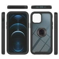 thumbnail image 1 of SaniMore Case for iPhone 14 6.1" 2022 Release, Rugged PC Backplane Shockproof TPU Bumper 360° Rotatng Ring/Kickstand Anti-drop Heavy Duty Protective Case For iPhone 14, Black, 1 of 5