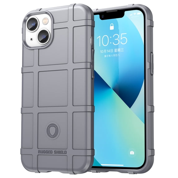 SaniMore Case for iPhone 14 6.1" 2022, Rugged Heavy Duty Protective Cover Anti-slip Drop-proof Slim Lightweight Anti-scratch 360° Full Protective Cover For iPhone 14, Gray