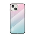 thumbnail image 1 of SaniMore Case for iPhone 14 6.1" 2022, Rugged PC Back & TPU Bumpers 3-Layer Shock Absorbing Ultra-Thin Gradient Glass Anti-Fall Shock Absorption Shell for iPhone 14, Pink, 1 of 8