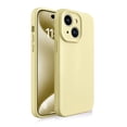thumbnail image 1 of SaniMore Case for iPhone 14, Enhanced Camera Protection - Soft Liquid Silky Silicone Cover - Slim Fit Protective Phone Cover  Anti-Scratch Microfiber Lining Inside, Yellow, 1 of 11