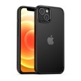 thumbnail image 1 of SaniMore Case for iPhone 14 Plus (6.7" 2022), High-quality Crystal-clear PC Backplane [Anti-scratch No-yellowing] Strong Drop Resistant Shockproof Bumper Wireless Charging Anti-slip Slim Cover, Black, 1 of 7