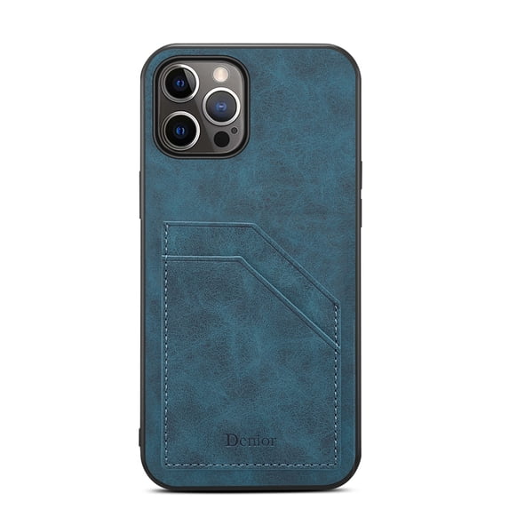 SaniMore Case for iPhone 14 Plus 6.7" 2022 Release, Ultra-thin Lightweight PU Leather Skin Card Slots Shockproof TPU Bumper Anti-drop Rugged Cover For iPhone 14 Plus 6.7" 2022, Blue
