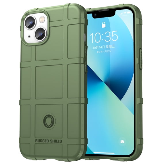 SaniMore Case for iPhone 14 Plus 6.7" 2022, Rugged Heavy Duty Protective Cover Anti-slip Drop-proof Slim Lightweight Anti-scratch 360°Full Protective Cover For iPhone 14 Plus, Green
