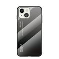 thumbnail image 1 of SaniMore Case for iPhone 14 Plus 6.7" 2022, Rugged PC Back & TPU Bumpers 3-Layer Shock Absorbing Ultra-Thin Gradient Glass Anti-Fall Shock Absorption Shell for iPhone 14 Plus, Gray, 1 of 8