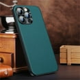 thumbnail image 1 of SaniMore Case for iPhone 14 Pro 6.1" 2022, Lychee PU Leather Skin & Rugged PC Back Cover Len Frame Ultra-thin Lightweight Anti-fall Shockproof Protective Cover For iPhone 14 Pro, Blue, 1 of 6