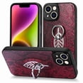 thumbnail image 1 of SaniMore Case for iPhone 14 Pro 6.1" 2022, Python Pattern Skin Lens All-inclusive 360 Degree Ratating Kickstand Anti-scratch Slim Lightweight Wireless Charging Fashion Luxury Shell, Red, 1 of 12