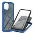 thumbnail image 1 of SaniMore Case for iPhone 14 Pro 6.1" 2022 Release, Rugged PC Backplane Soft Silicone Bumper Shockproof Drop Resistant Built-in Screen Protector Wireless Charging Slim & Light Case, Blue, 1 of 6