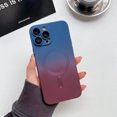 thumbnail image 1 of SaniMore Case for iPhone 14 Pro 6.1" 2022, Soft Shockproof Silicone Gradient Backplane Magnetic Shell Lens All-inclusive Wireless Charging Slim Lightweight Anti-yellow Cover, Blue+Red, 1 of 9