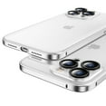 thumbnail image 1 of SaniMore Case for iPhone 14 Pro Max (6.7" 2022), Aluminum Alloy PC Clear Frosted Shell [Lens Protective Ring] Shockproof Anti-fall Anti-fingerprint Rugged Skin-feel Shell, Sliver, 1 of 9