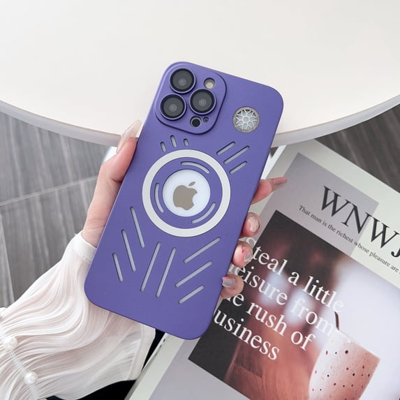 SaniMore Case for iPhone 14 Pro Max (6.7" 2022), Lens All-inclusive Full Protective Magnetic Shell Wireless Charging Slim Lightweight Shockproof Anti-fall Cover for iPhone 14 Pro Max, Purple