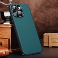thumbnail image 1 of SaniMore Case for iPhone 14 Pro Max 6.7" 2022, Lychee PU Leather Skin & Rugged PC Back Cover Len Frame Ultra-thin Lightweight Anti-fall Shockproof Protective Cover For iPhone 14 Pro Max, Blue, 1 of 6