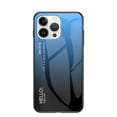 thumbnail image 1 of SaniMore Case for iPhone 14 Pro Max 6.7" 2022, Rugged PC Back & TPU Bumpers 3-Layer Shock Absorbing Ultra-Thin Gradient Glass Anti-Fall Shock Absorption Shell for iPhone 14 Pro Max, Blue, 1 of 8