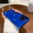 thumbnail image 1 of SaniMore Case for iPhone 14 Pro Max,  Mirror Plated Glass Cover Lens Full Protection Slim Lightweight Stylish for Women Men for iPhone 14 Pro Max (6.7" 2022), Darkblue, 1 of 6
