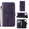 thumbnail image 1 of SaniMore Case for iPhone 15 Plus (6.7" 2023), PU Leather Full-body Protective Cover with Luxury Embossed Butterfly [Wrist Strap & Card Slots & Flip Kickstand] Shockproof Wallet Cover, Purple, 1 of 9