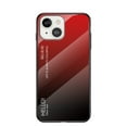 thumbnail image 1 of SaniMore Case for iPhone 15 Plus 6.7" 2023, Rugged PC Back Shock Absorbing Ultra-Thin Gradient Glass Anti-Fall Protective Shell for iPhone 15 Plus, Red, 1 of 11