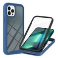 thumbnail image 1 of SaniMore Case for iPhone 15 Pro 6.1" 2023 Release, Rugged PC Backplane Soft Silicone Bumper Shockproof Drop Resistant Built-in Screen Protector Wireless Charging Slim & Light Cover, Blue, 1 of 6