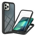 thumbnail image 1 of SaniMore Case for iPhone 15 Pro 6.1" 2023 Release, Rugged PC Backplane Soft Silicone Bumper Shockproof Drop Resistant Built-in Screen Protector Wireless Charging Slim & Light Cover, Black, 1 of 6