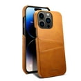 thumbnail image 1 of SaniMore Case for iPhone 15 Pro Max 6.7" 2023, Card Slots [Up to 2] Wear-resistant PU Leather Skin Shockproof PC Backplane Anti-fall Slim Lightweight Shell for iPhone 15 Pro Max, Yellow, 1 of 6