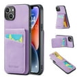 thumbnail image 1 of SaniMore Case for iPhone 15 Pro Max 6.7" 2023 with RFID Blocking Card Holder & Flip Kickstand, PU Leather Shockproof Anti-fall Protective Retro Durable Cover Men Women, Purple, 1 of 10
