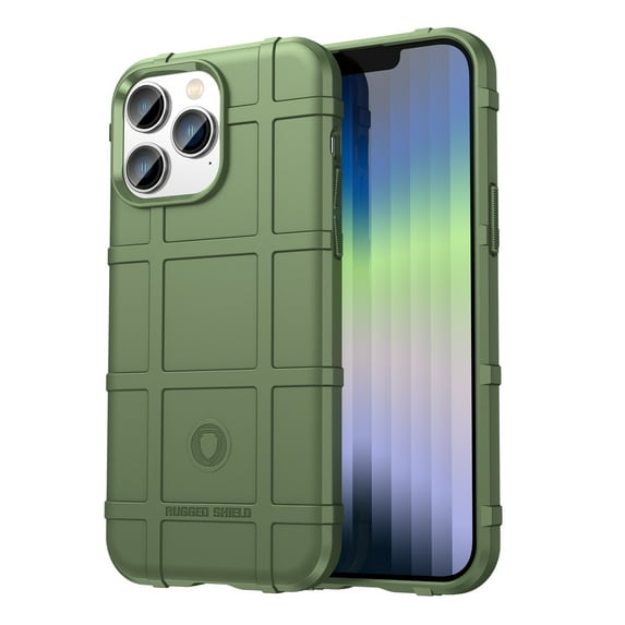 SaniMore Case for iPhone 15 Pro Max 6.7" 2023, Rugged Heavy Duty Protective Cover Anti-slip Drop-proof Slim Lightweight Anti-scratch 360°Full Protective Cover for iPhone 15 Pro Max - Green