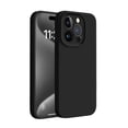 thumbnail image 1 of SaniMore Case for iPhone 15 Pro Max, Enhanced Camera Protection - Soft Liquid Silky Silicone Cover - Slim Fit Protective Phone Cover  Anti-Scratch Microfiber Lining Inside, Black, 1 of 11
