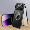 thumbnail image 1 of SaniMore Case for iPhone 16 Pro, Full Protection with Built-in Tempered Glass Screen Protector, Anti-fingerprint Anti-drop Shockproof Bumper, Camera Cover, Rugged Shell, Black, 1 of 7