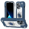 thumbnail image 1 of SaniMore Compatible with iPhone 13 Pro Max Case 6.7 Inch with Ring Stand, [Soft Silicone and Hard Plastic] Heavy-Duty Military Grade Shockproof Phone Cover for iPhone 13 Pro Max, Blue, 1 of 6